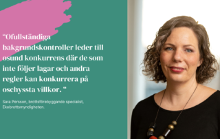 Sara Persson från Ekobrottsmyndigheten om att rusta sig mot kriminalitet