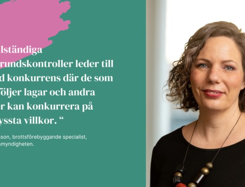 Intervju med Sara Persson från Ekobrottsmyndigheten om att rusta sig mot kriminalitet