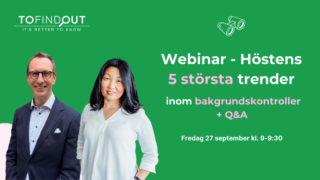 Webinar om bakgrundskontroller