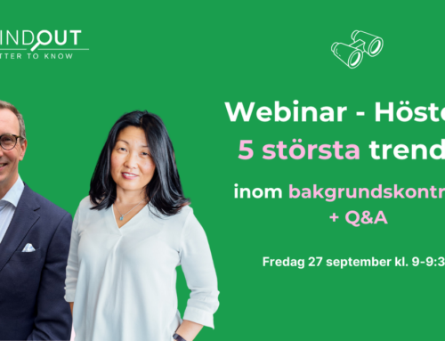 Webinar – höstens trender inom bakgrundskontroller + Q&A