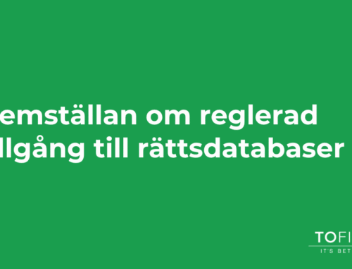 Hemställan om reglerad tillgång till rättsdatabaser