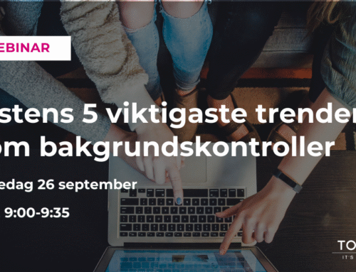 Webinar – höstens trender inom bakgrundskontroller